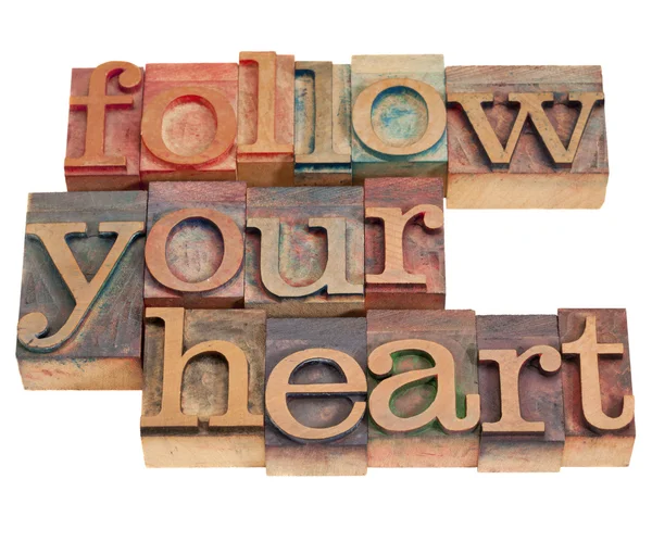 Segui il tuo cuore — Foto Stock