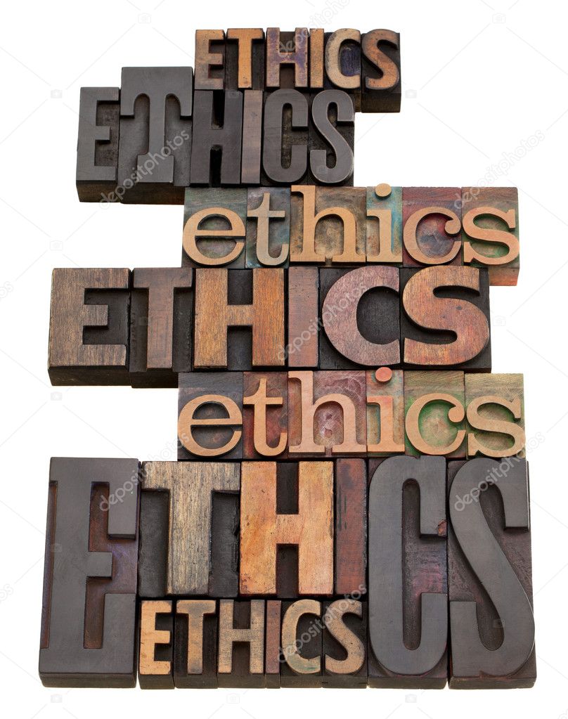 Ethics word collage