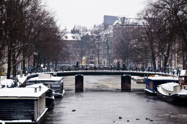 Amsterdam Kanal ev botları ile