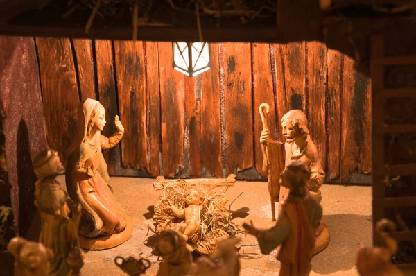 Рождественская сцена — стоковое фото