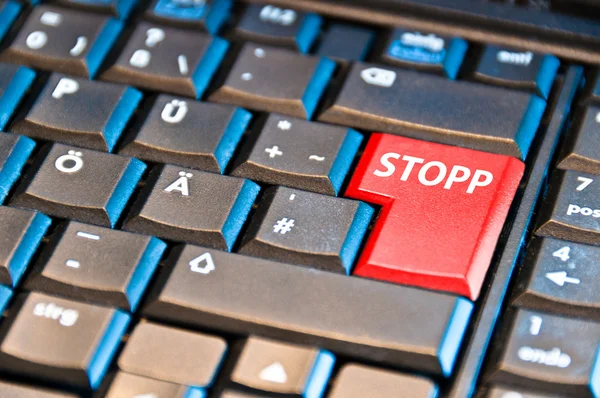 Botón STOPP —  Fotos de Stock