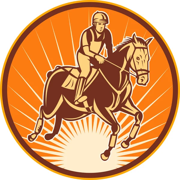 Jeździeckiej skoków koni — Zdjęcie stockowe