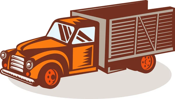 Vintage leverans pick-up truck — Stockfoto
