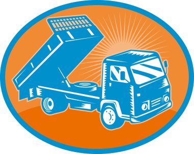 Tipper dumper dump truck clipart