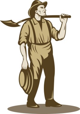 Miner, prospector or gold digger clipart