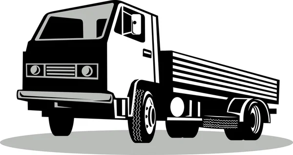 Вантажівка з низьким кутом огляду — стокове фото