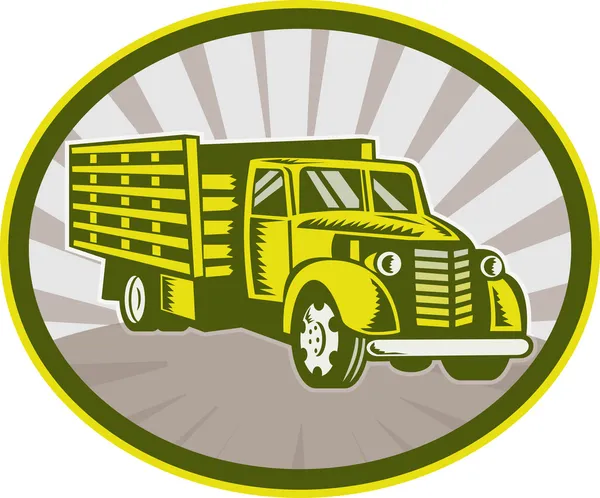 Vintage pick-up lading vrachtwagen — Stockfoto