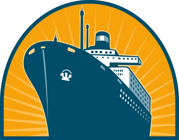 Ocean passenger liner boat ship — Stock Photo, Image