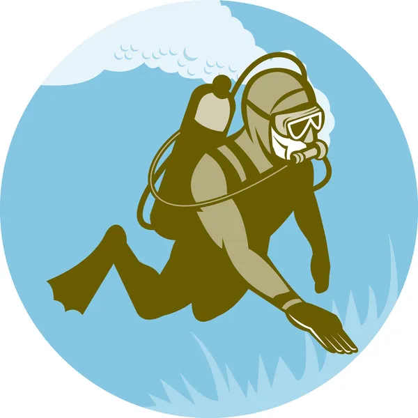 Mergulhador de mergulho Frogman — Fotografia de Stock