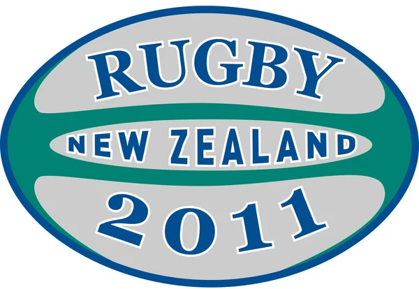 Rugby ball 2011 new zealand — Stock Photo, Image