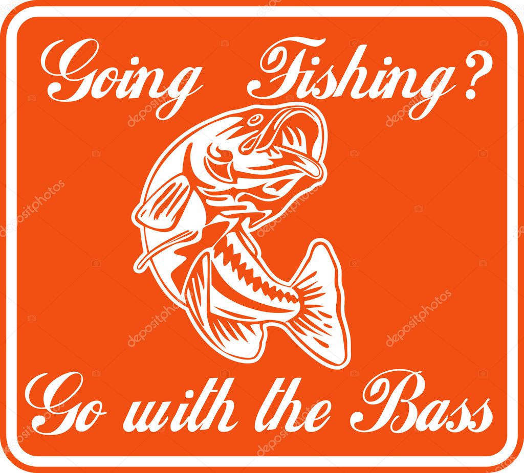 Largemouth bass going fishing