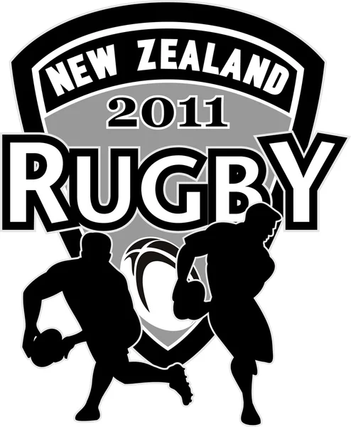 Rugby lineout kasta bollen nya Zeeland 2011 — Stockfoto