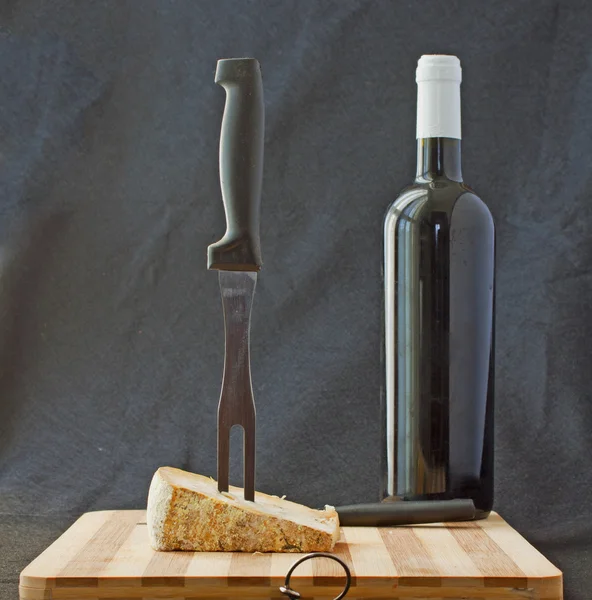 Formaggio e vino — Foto Stock