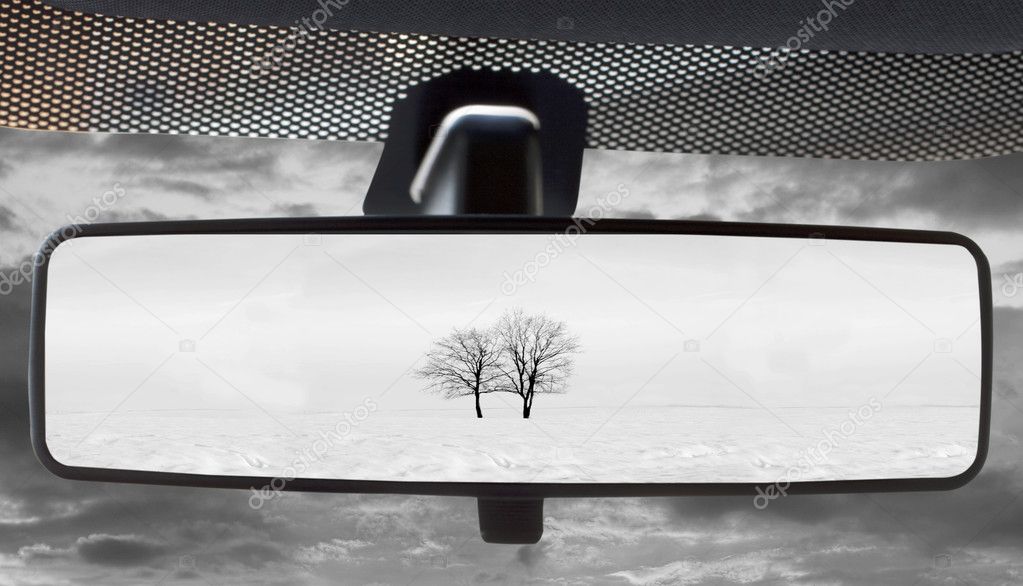 Landscape in the rearviewmirror