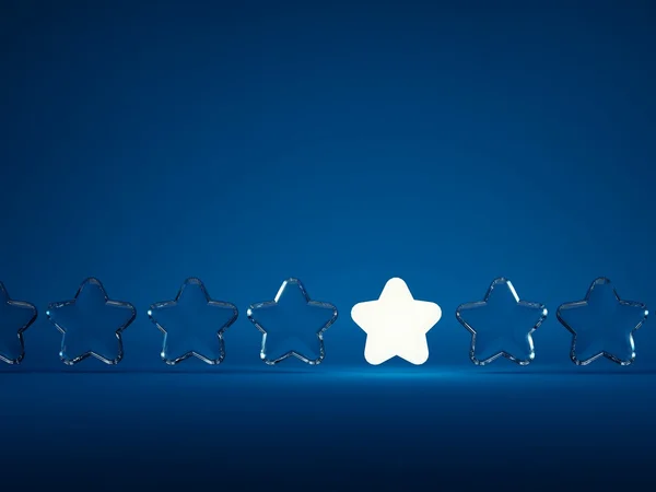 Row of stars — Stockfoto