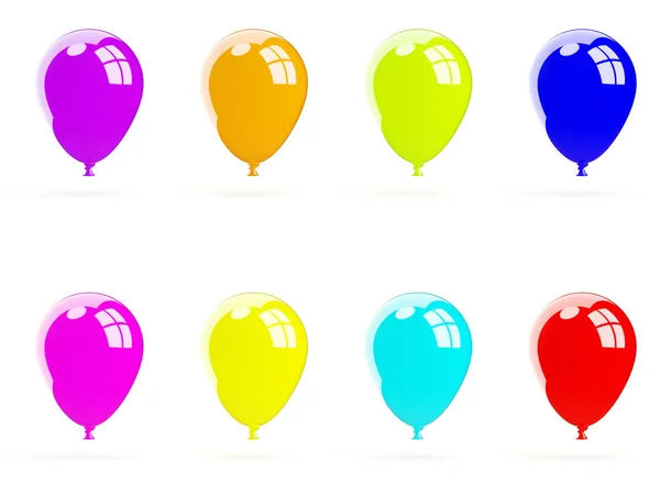 Farbige Luftballons — Stockfoto