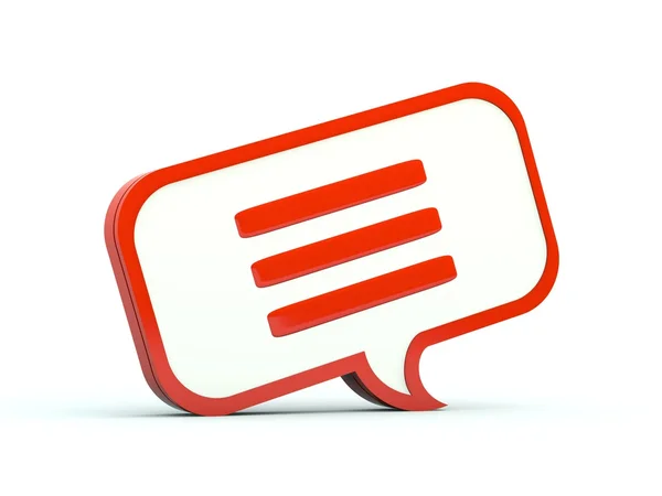 Chat bubble icon — Stock Photo, Image