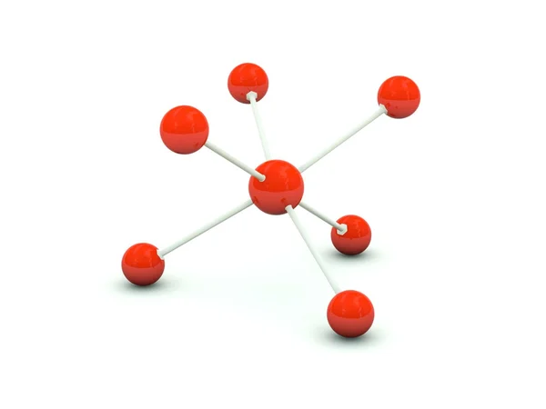 Molecule isolated on white — Stock Photo, Image