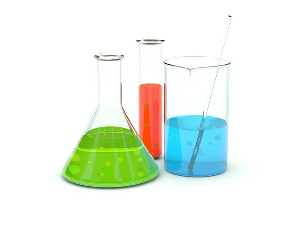 Artículos de vidrio químico — Foto de Stock