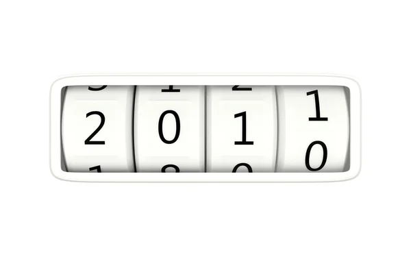 2010 - 2011 Mudança de ano novo — Fotografia de Stock