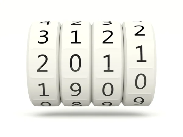 2010 - 2011 Cambio de año nuevo — Foto de Stock
