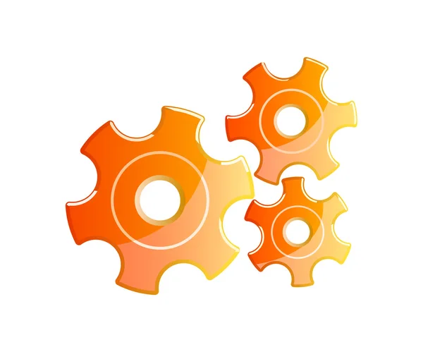 Orange gears — Stock vektor