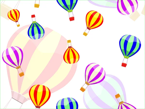 Безшовний візерунок аеростата і кульки — стоковий вектор