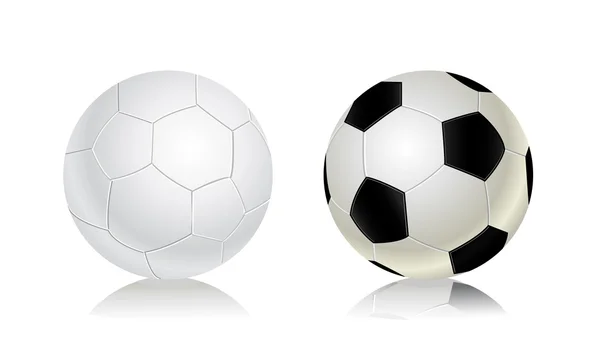 Futbol topları Icon set — Stok Vektör