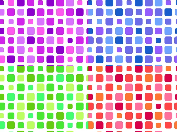 Nahtloses Muster aus quadratischen Blöcken in verschiedenen Farben — Stockvektor