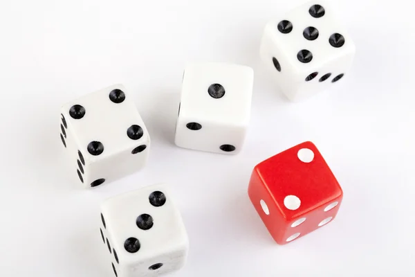 stock image Five dice small straight one to five