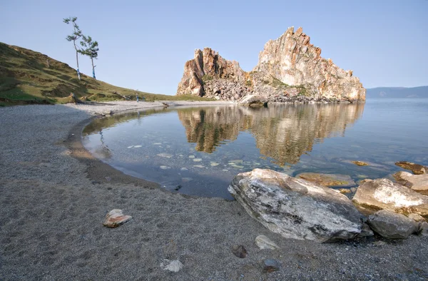 stock image Cape Burkhan, island Olkhon, Lake Baikal. Russia. Siberia.