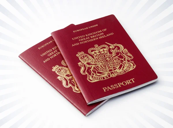 Britse paspoorten — Stockfoto