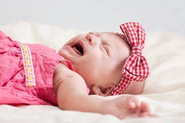 Crying Baby Girl clipart