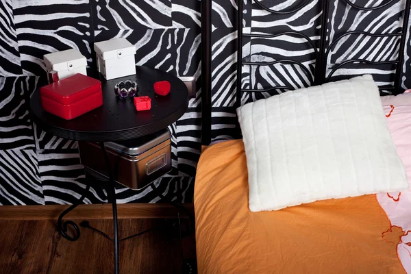 현대 현대 침실 — 스톡 사진