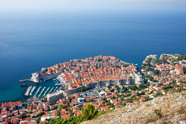 Vista aerea di Dubrovnik — Foto Stock