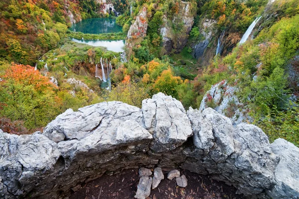 Jesień krajobraz doliny — Zdjęcie stockowe