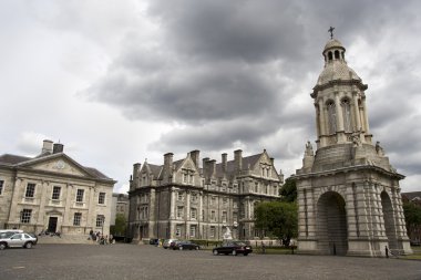 Trinity College architecture in Dublin, Ireland clipart