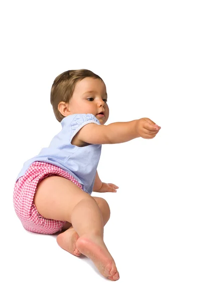 Menina do bebê curioso — Fotografia de Stock