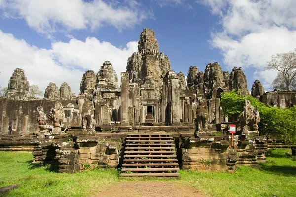 Bayon tempel in Cambodja Stockafbeelding