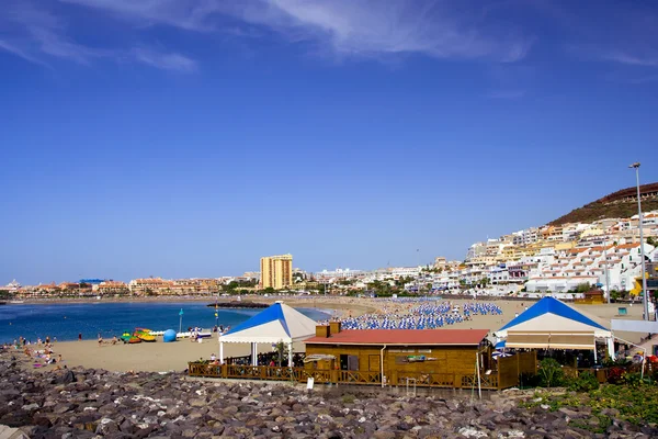 Playa de Los Cristianos en Tenerife — Foto de Stock