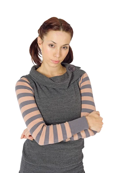 Young Woman with Arms Crossed — Stock Photo, Image