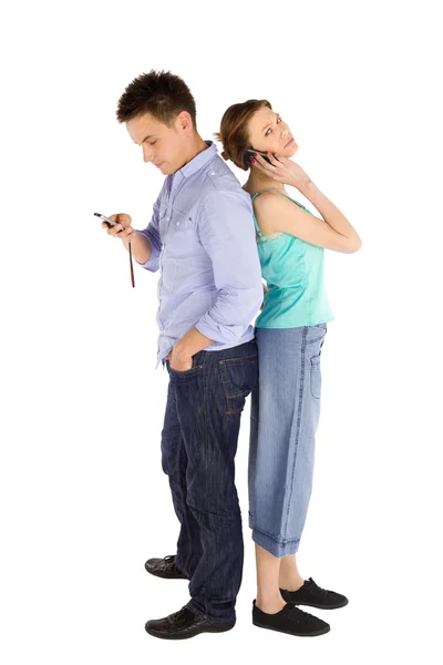 Couple on the Phone — Stock Photo, Image