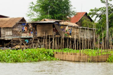 Wooden Houses on Stilts clipart