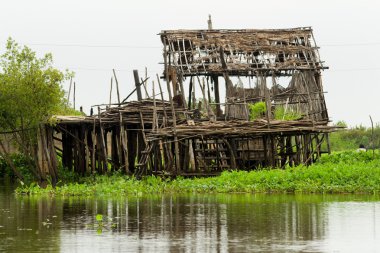 Abandoned House Remains clipart