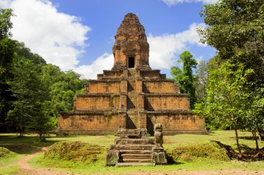 Pyramid Temple in Cambodia clipart