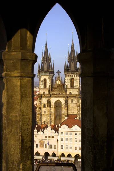 Týnský chrám v Praze — Stock fotografie