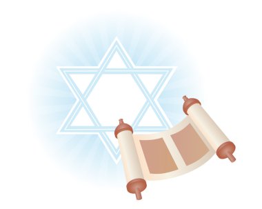 Background of Jewish holiday Simchat Torah clipart