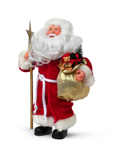 Babbo Natale con regalo — Foto Stock