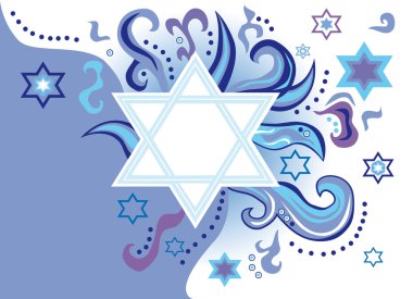 Glad background to the Jewish holiday clipart