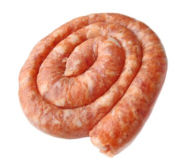 Raw sausage from the chicken stuffing clipart